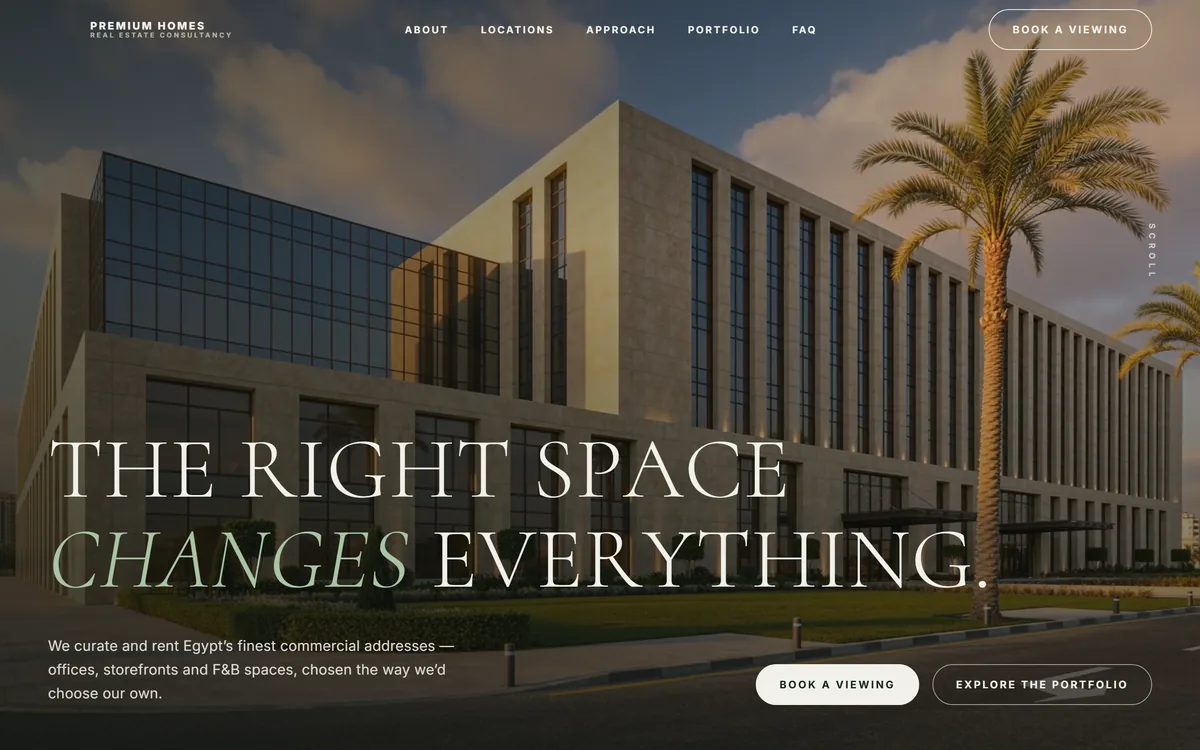 Premium Homes real estate website